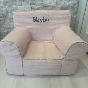 “Skylar” personalized My First Anywhere Chair cover- Pottery Barn